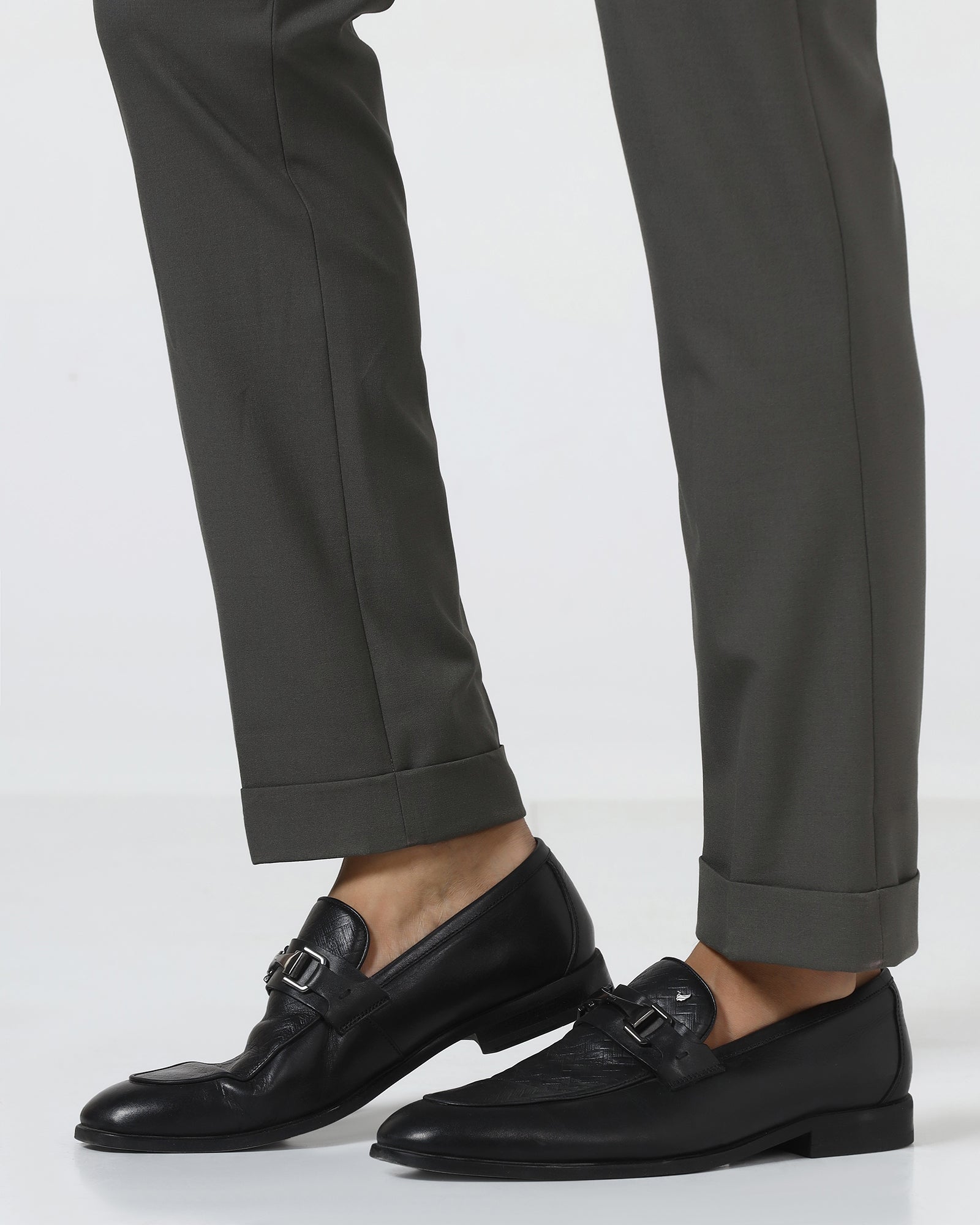 Olive Solid Trouser - Arnold