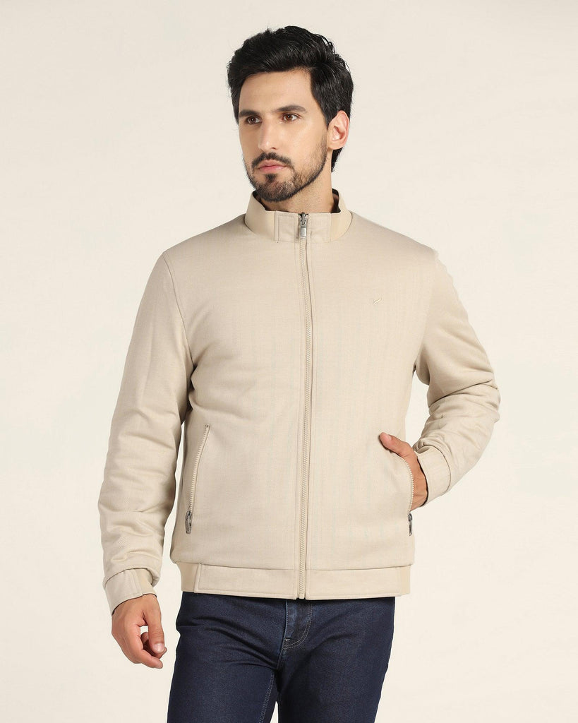 Reversible Olive Solid Zipper Jacket - Vietro