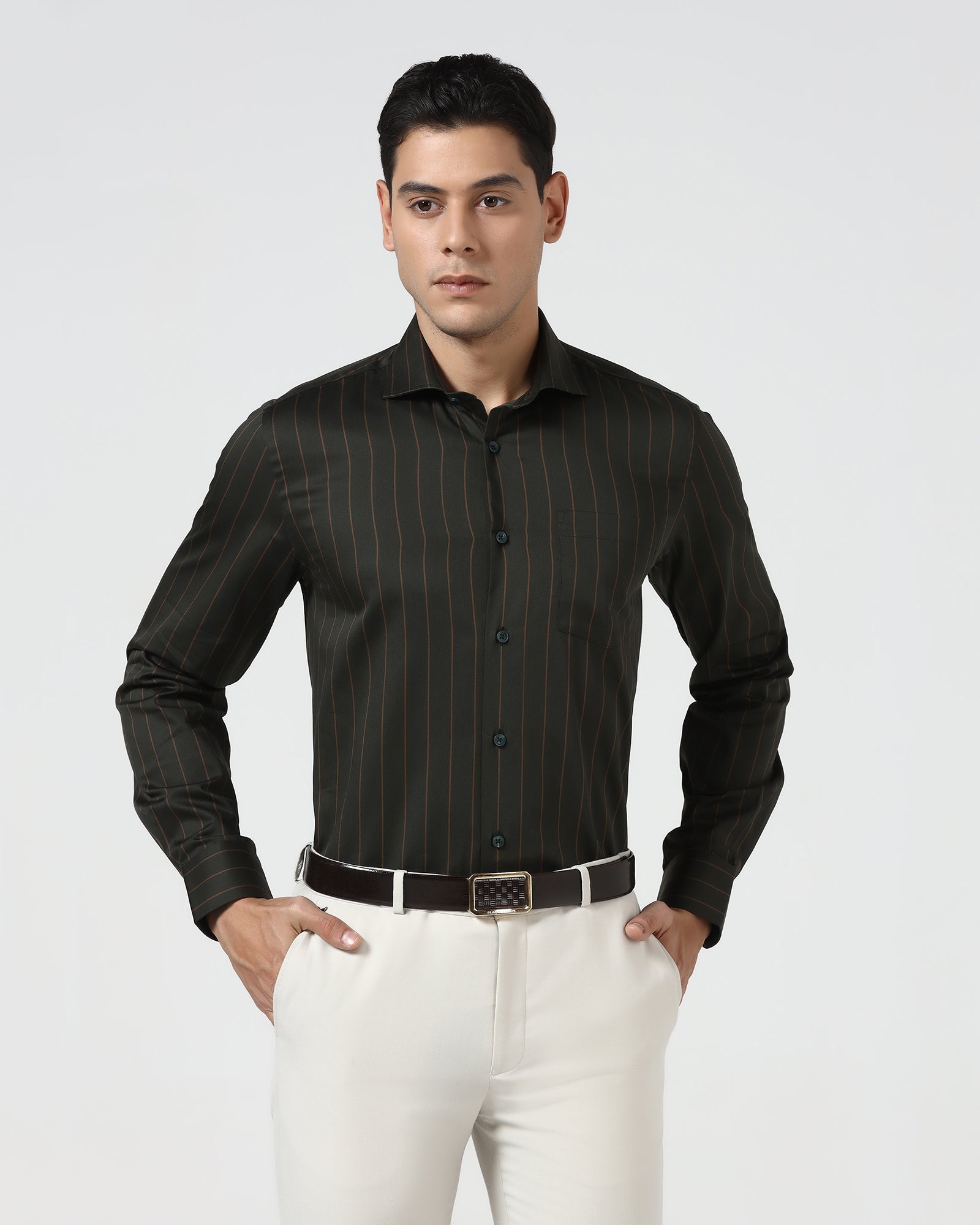 Olive Stripe Shirt - Route