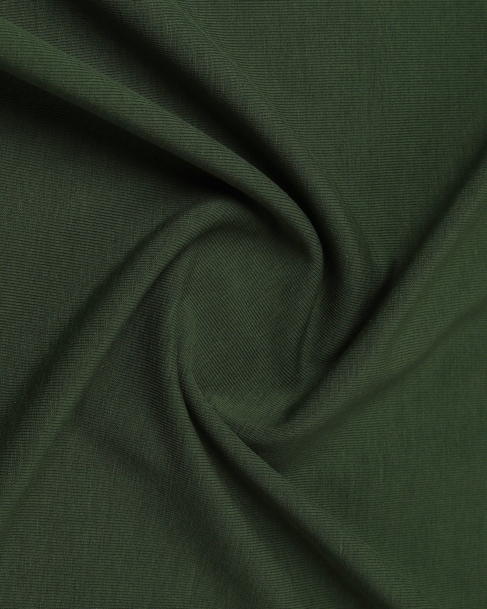 Olive Green Crew Neck Printed T-Shirt - Posi