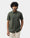 Olive Half Sleeve Linen Solid Shirt - Cleo