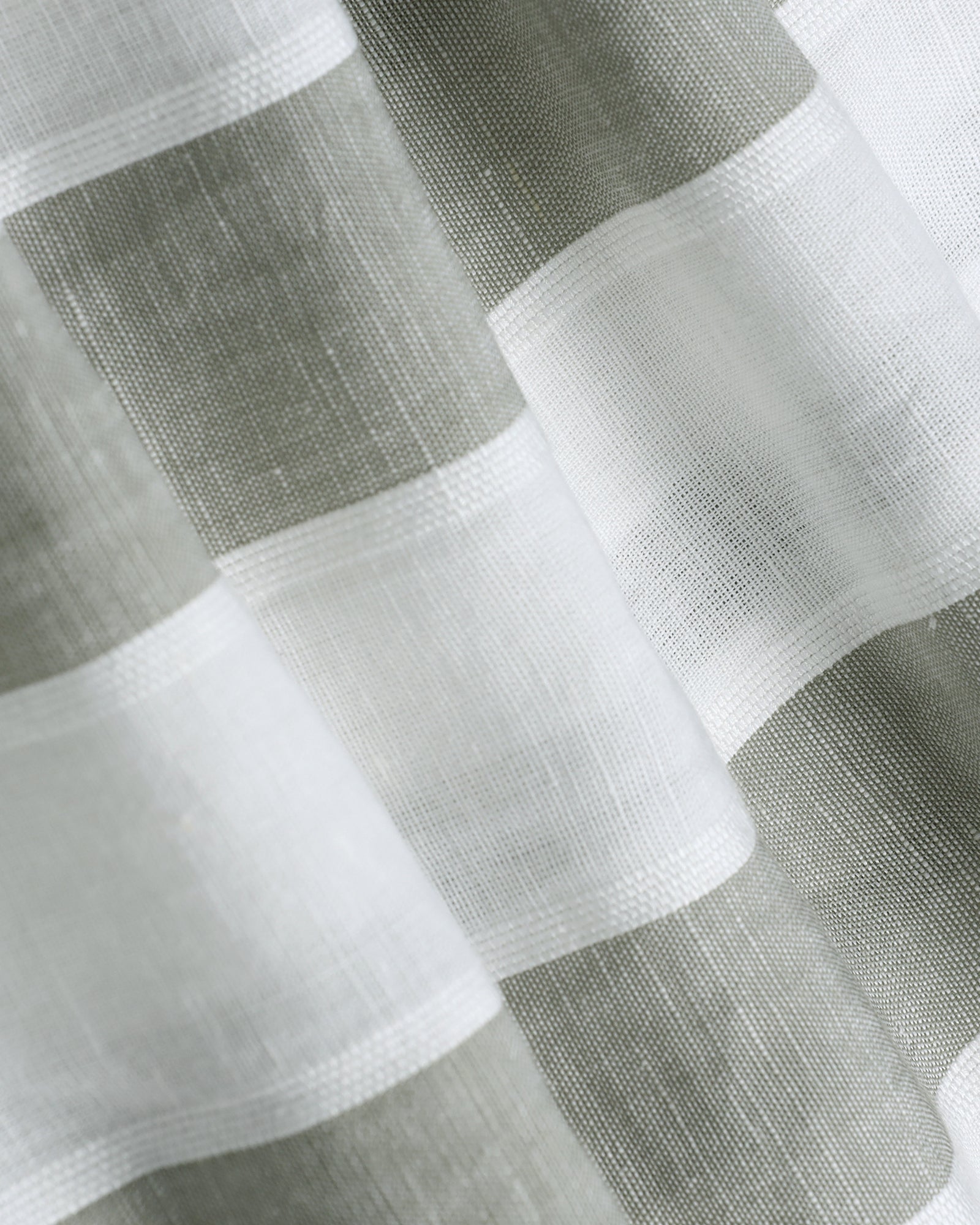 Olive Linen Stripe Shirt - Hanber