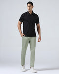 Olive Non Iron Solid Khakis - Cypres