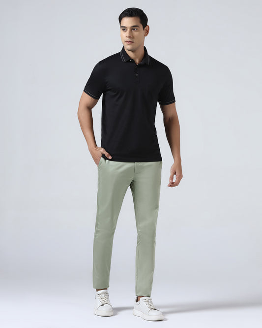 Olive Non Iron Solid Khakis - Cypres