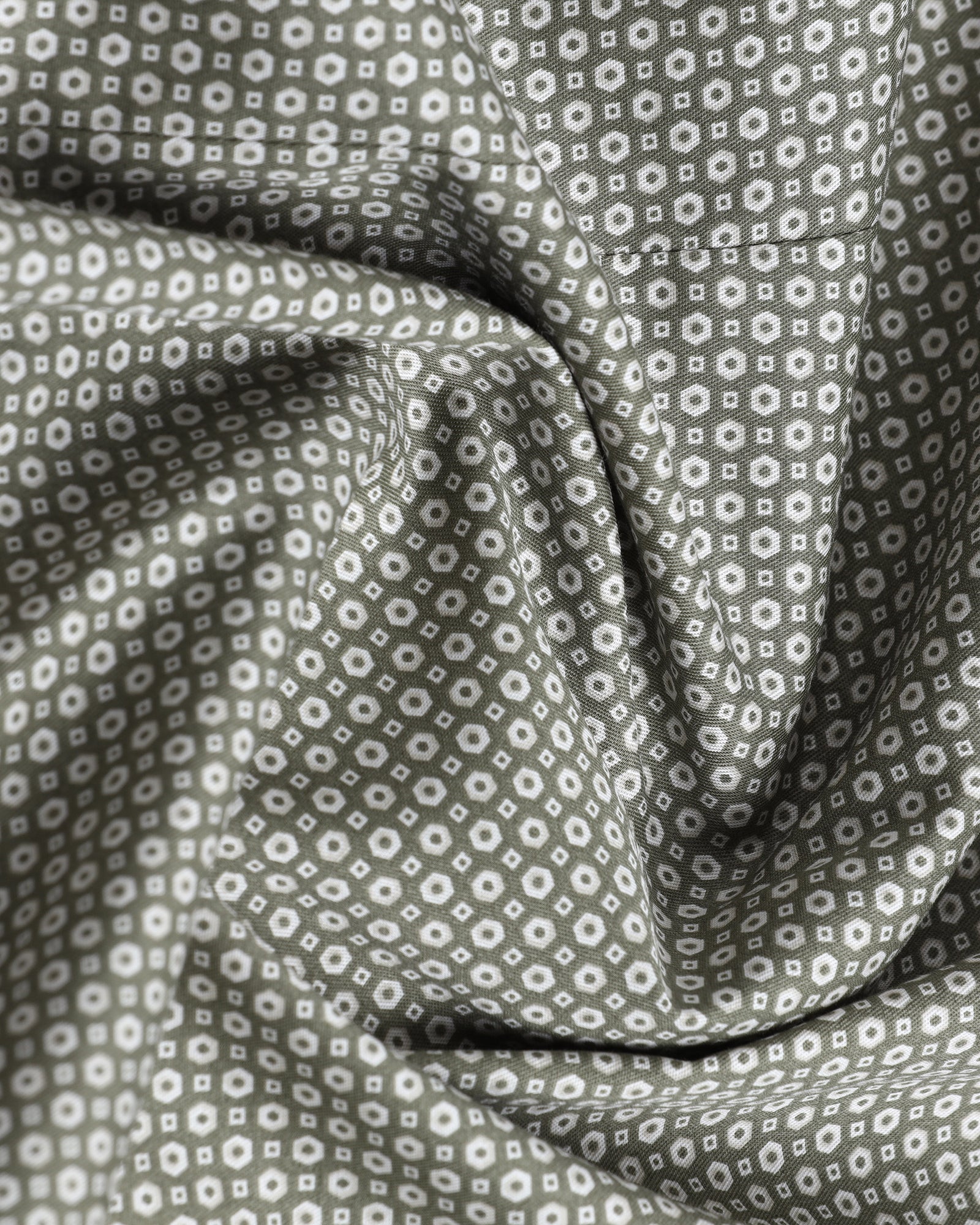 Olive Printed Shirt - Serote