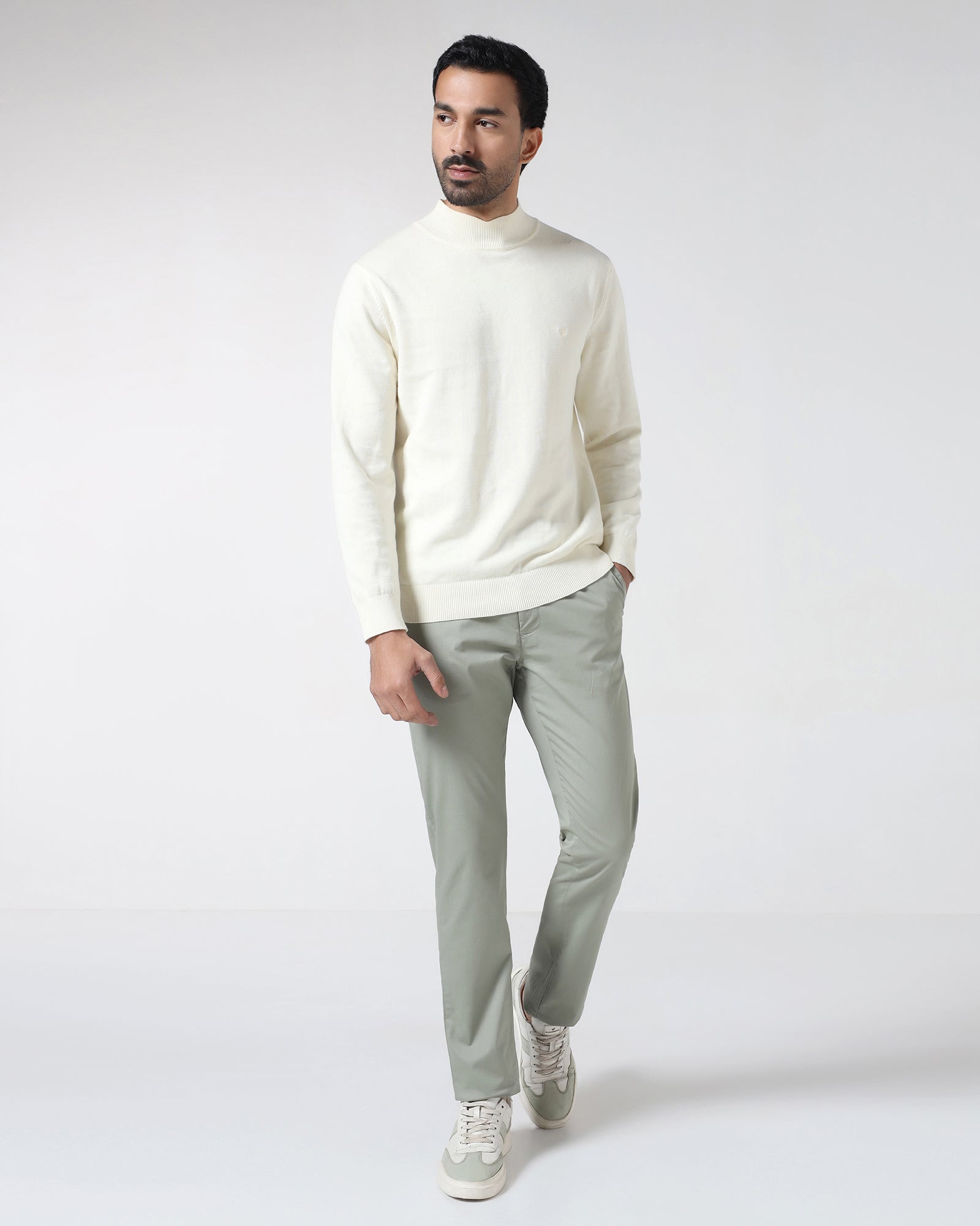 Olive Solid Khakis - Hemlock