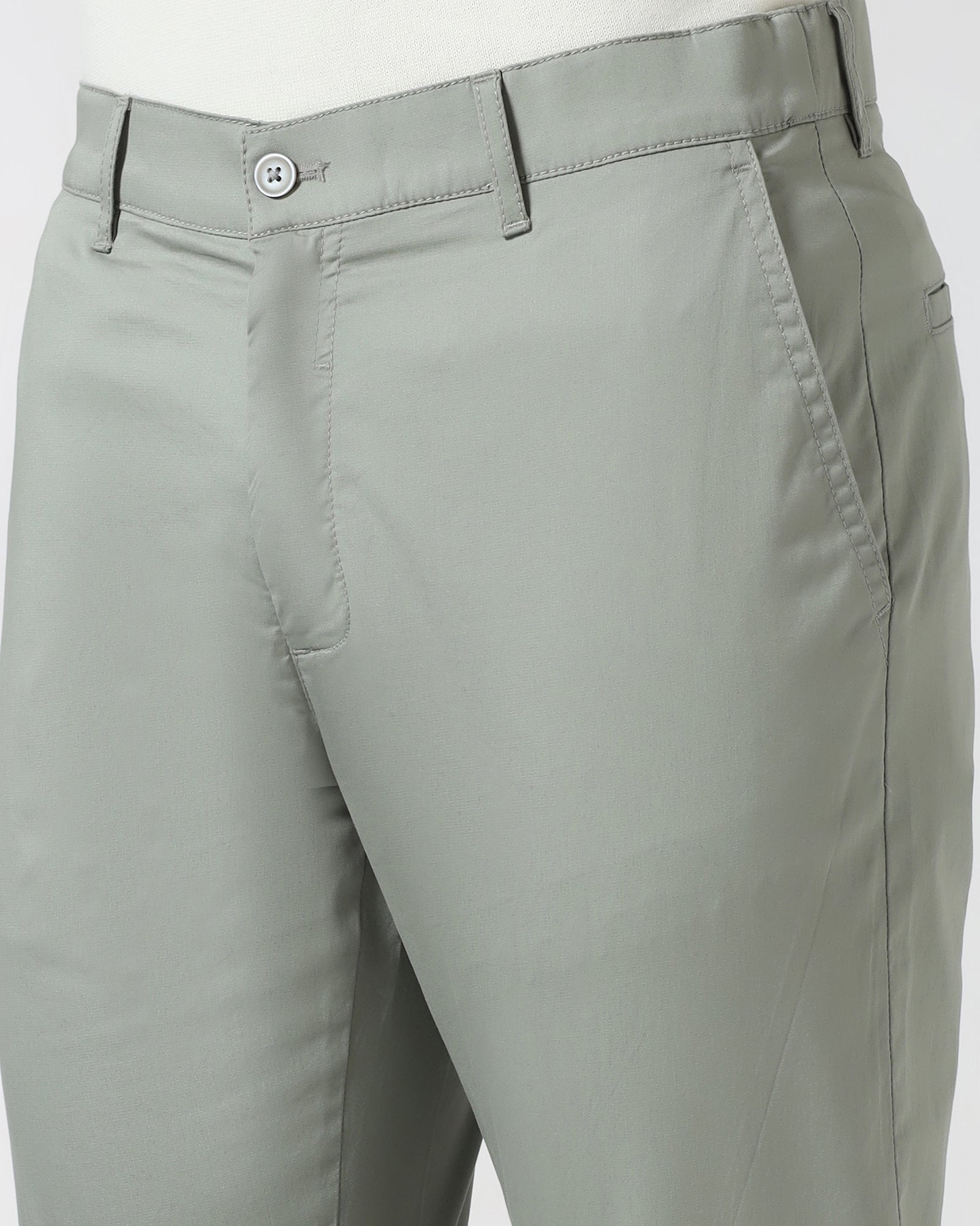 Olive Solid Khakis - Hemlock