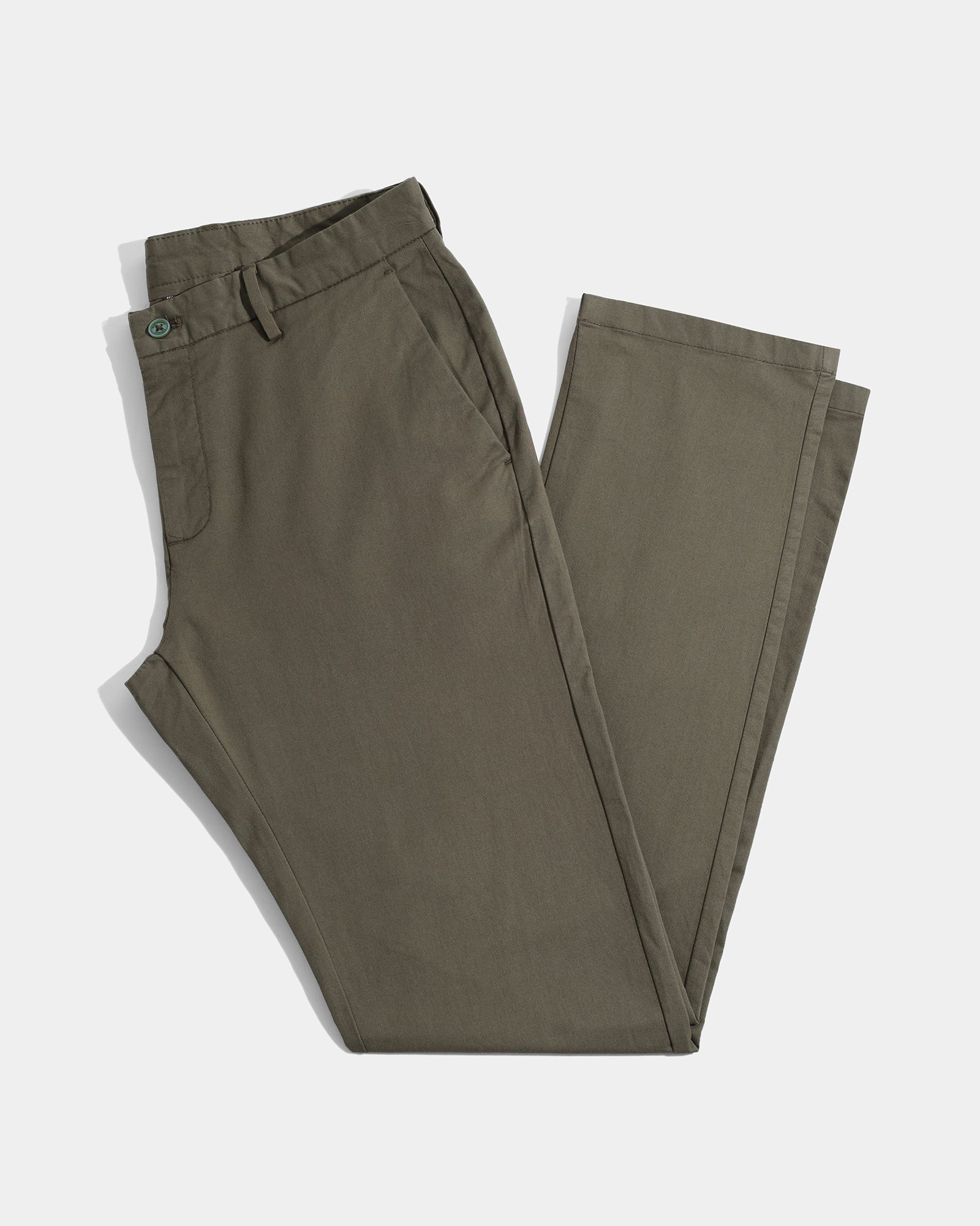 Olive Solid Khakis - Elba