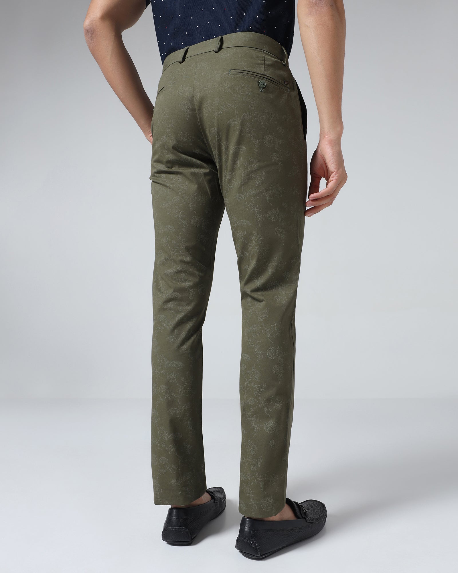 Olive Printed Khakis - Tommy