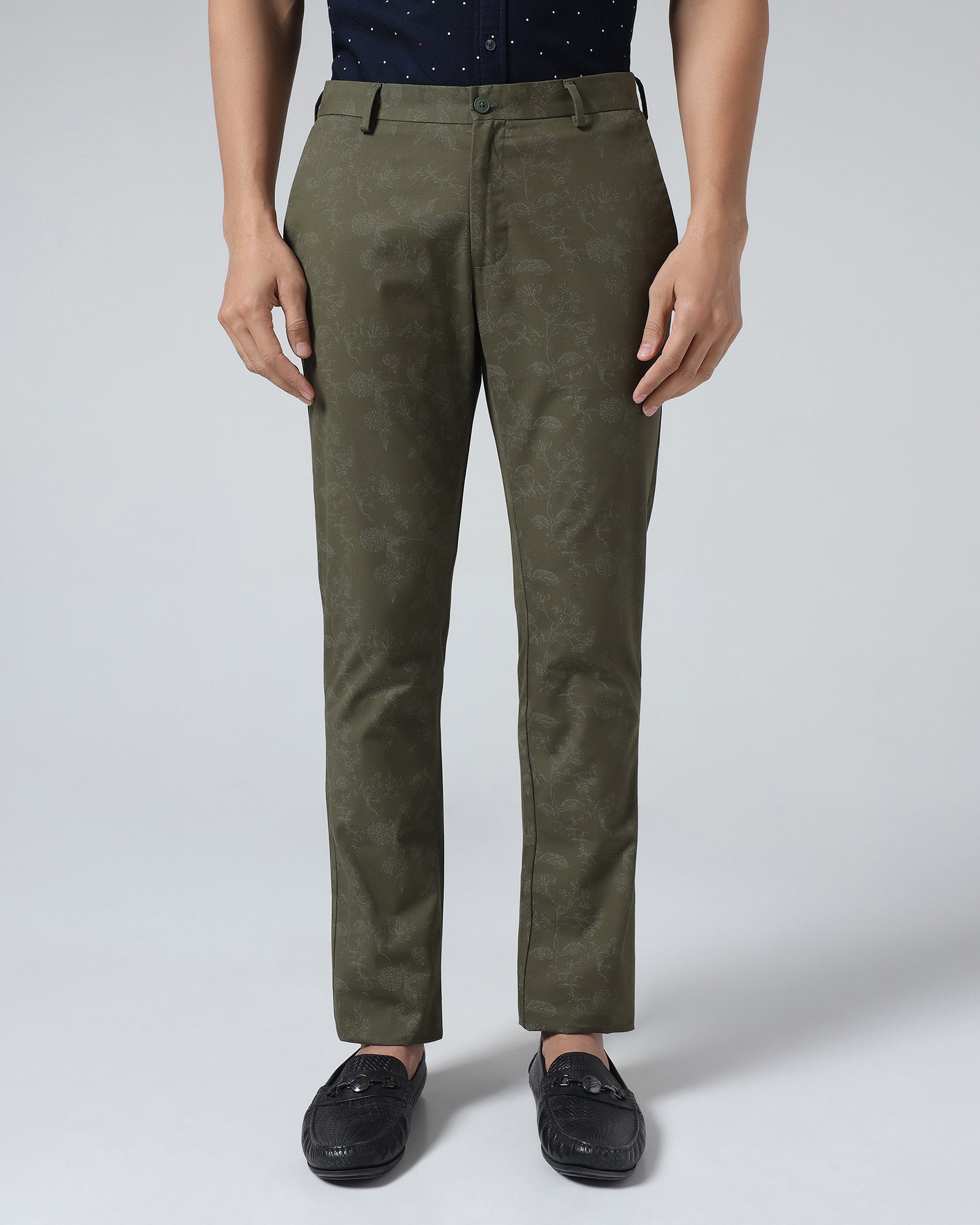Olive Printed Khakis - Tommy