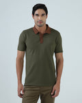 Olive Solid Polo - Lono