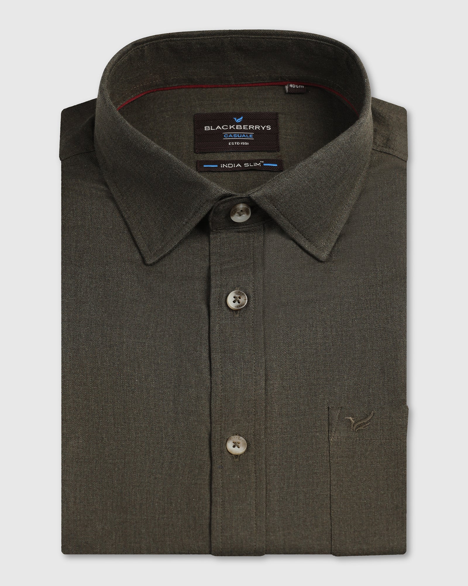 Olive Solid Shirt - Lenox