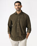Olive Solid Shirt - Tevez