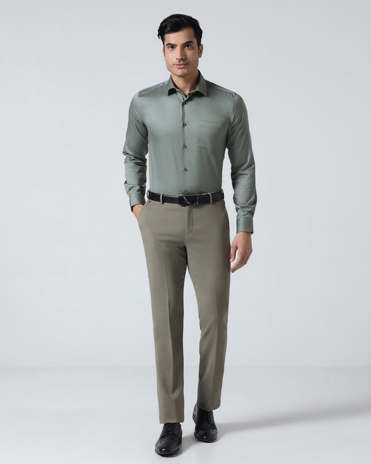 Olive Solid Trouser - Kings