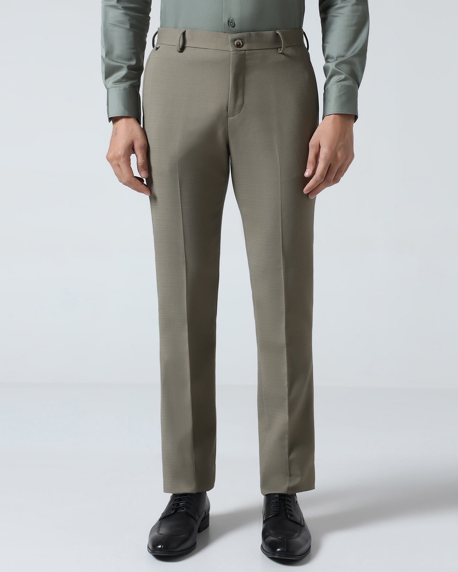 Olive Solid Trouser - Kings