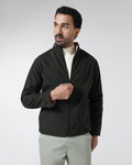 Olive Reversible Solid Zipper Jacket - Yulin