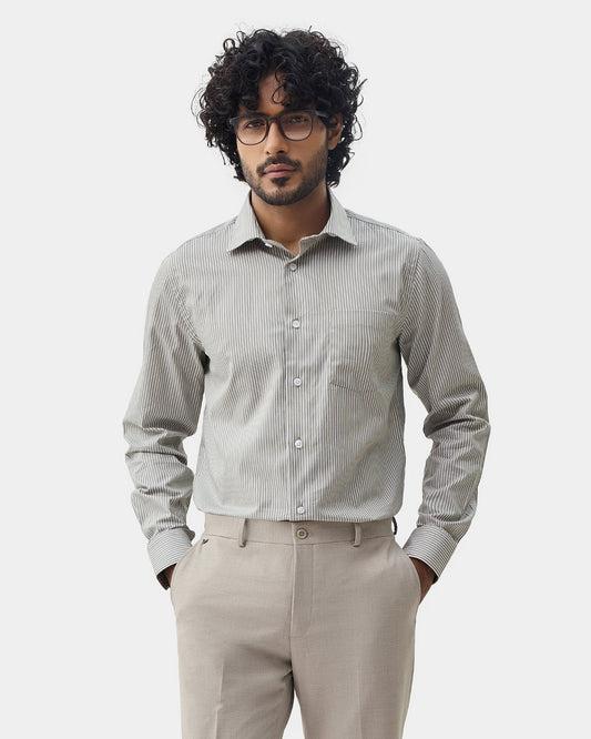 Olive Stripe Shirt - Foren
