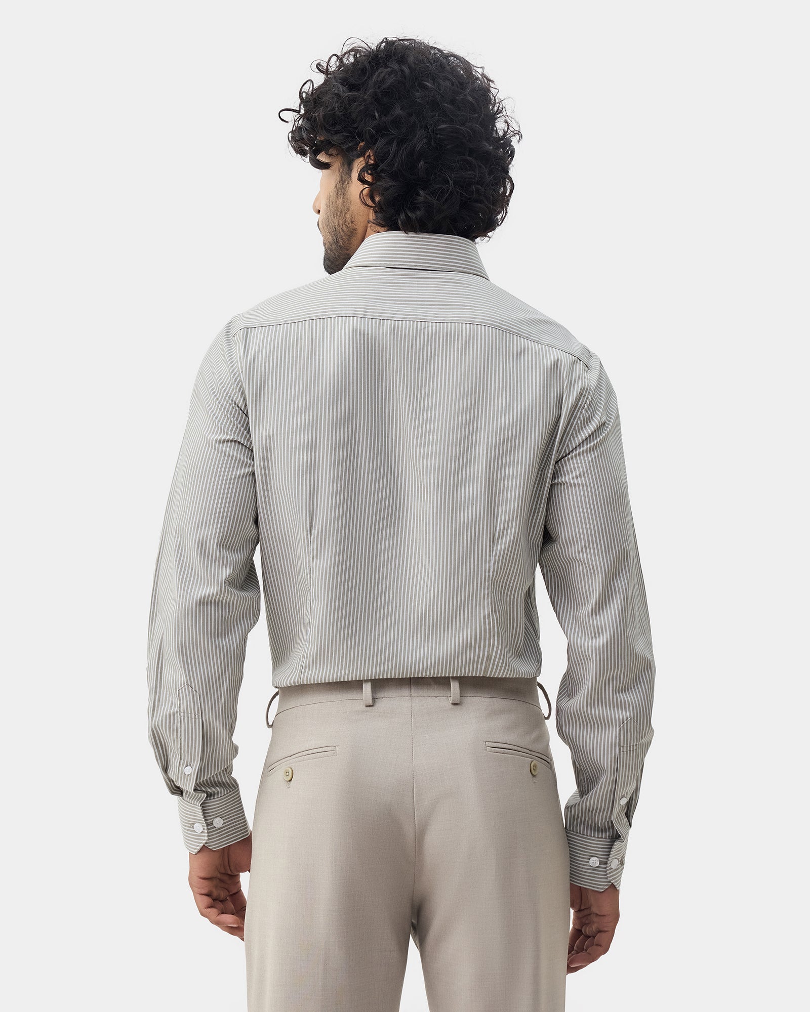 Olive Stripe Shirt - Foren