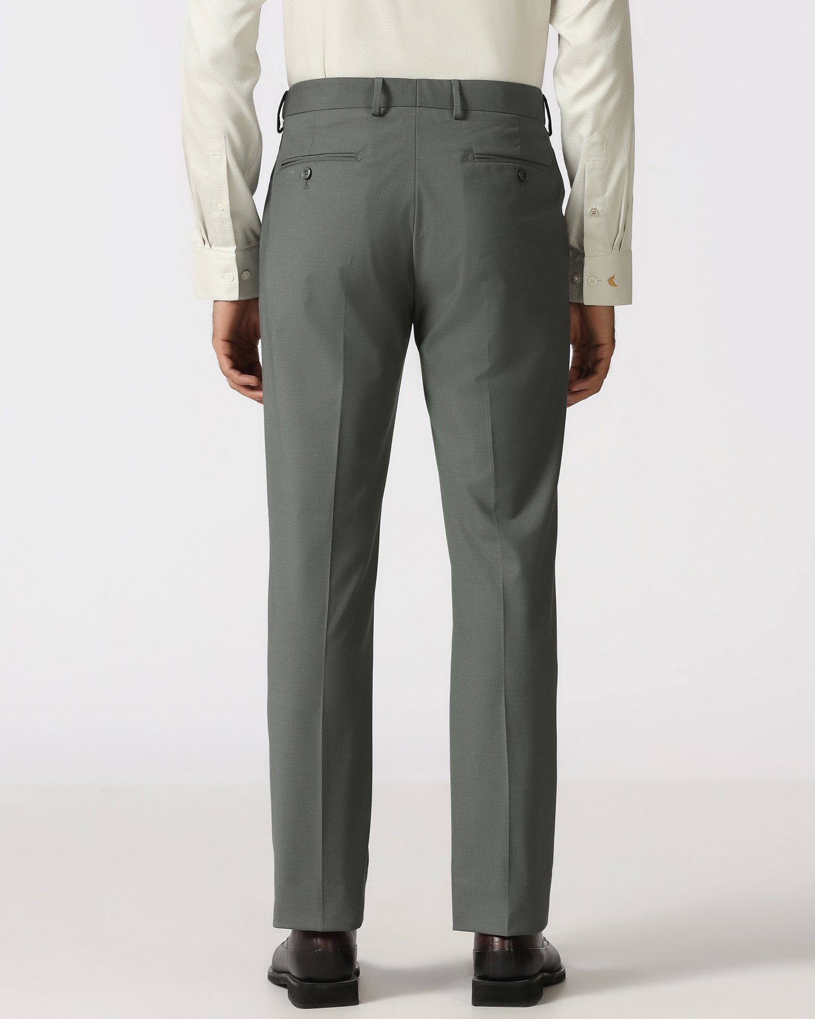 Olive Technowaist Solid Trouser - John