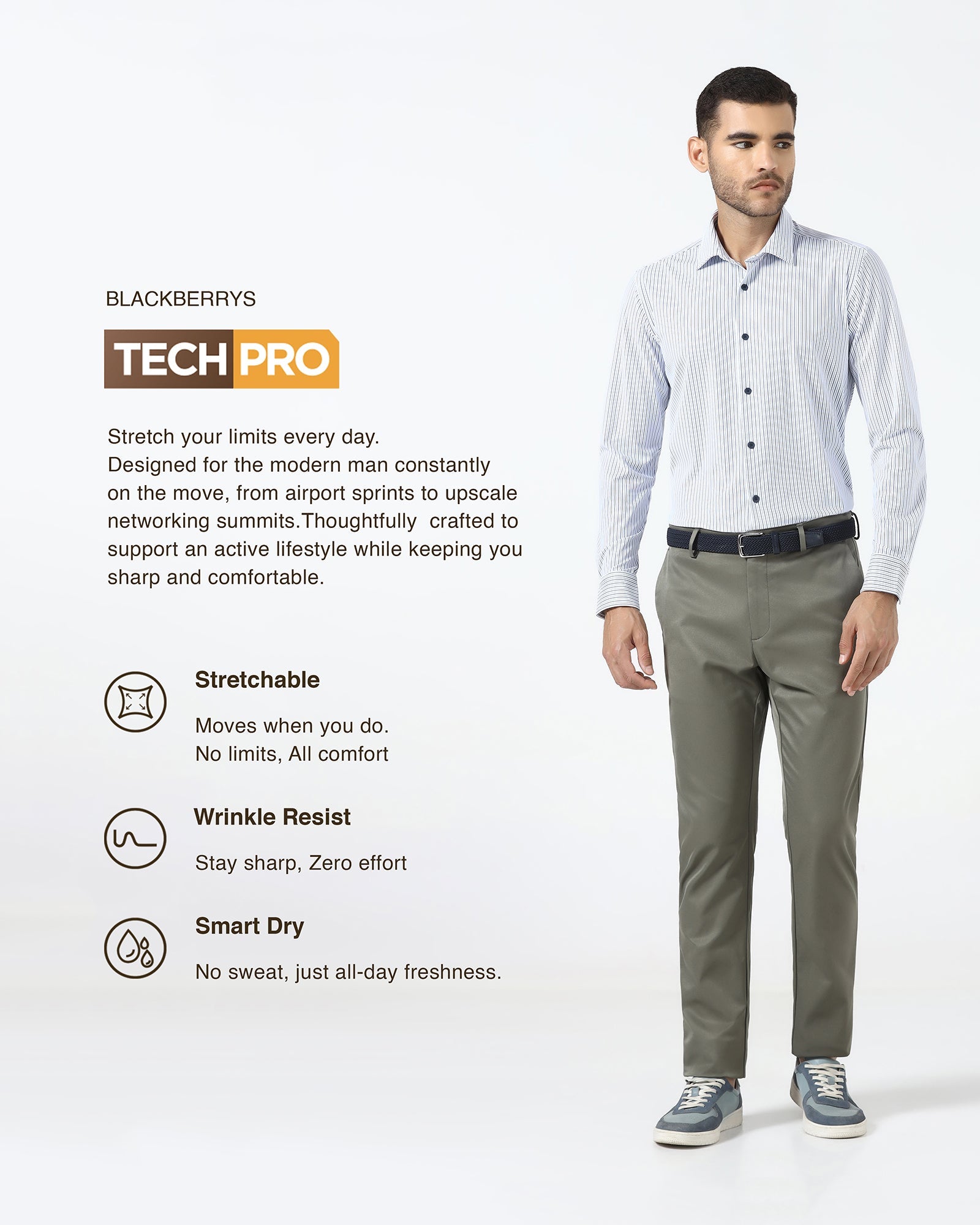 Olive TechPro Solid Khakis - Cycad