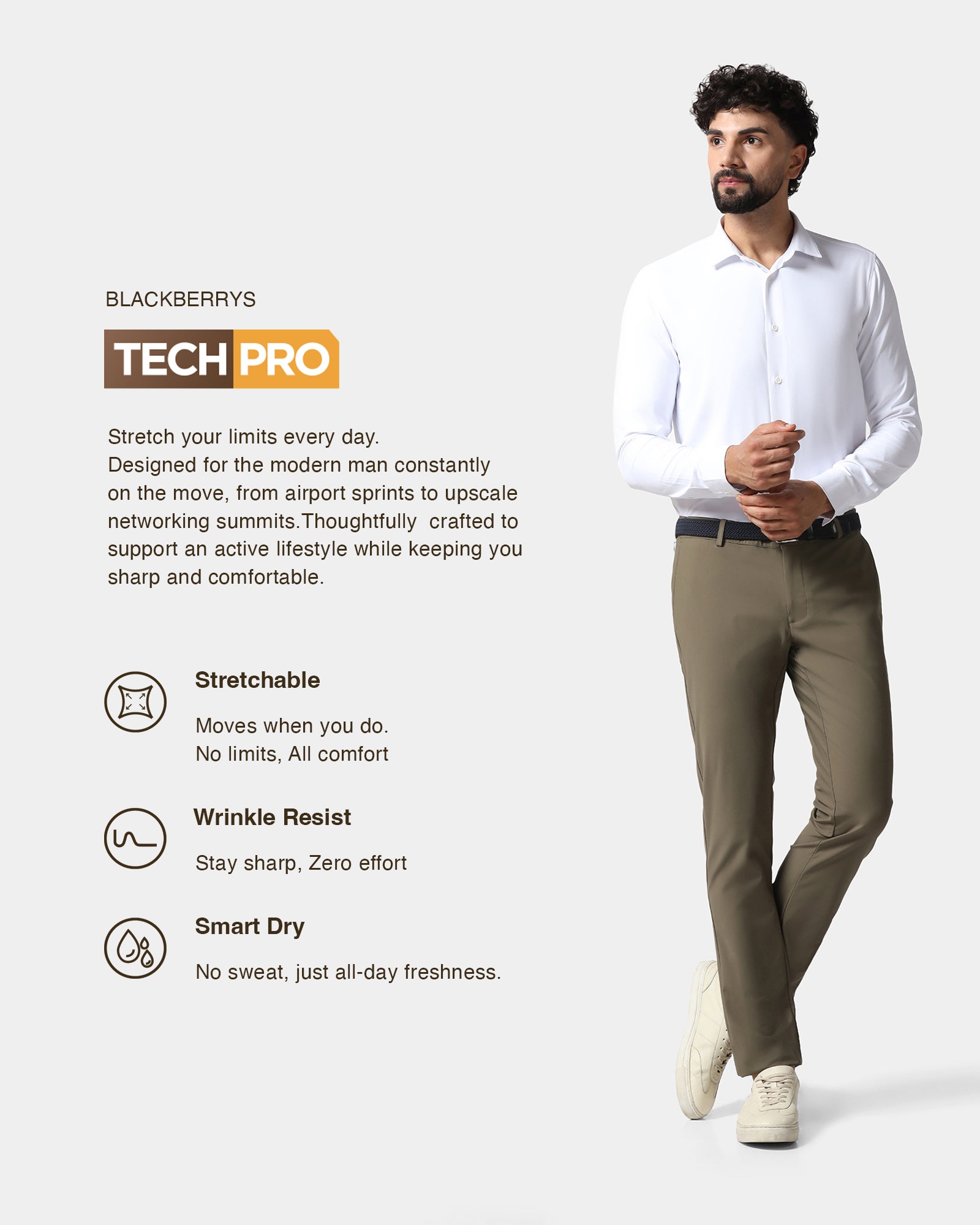 Olive TechPro Solid Khakis - Yukon