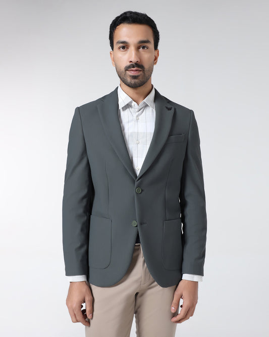 Olive TechPro Textured Blazer - Rodrygo