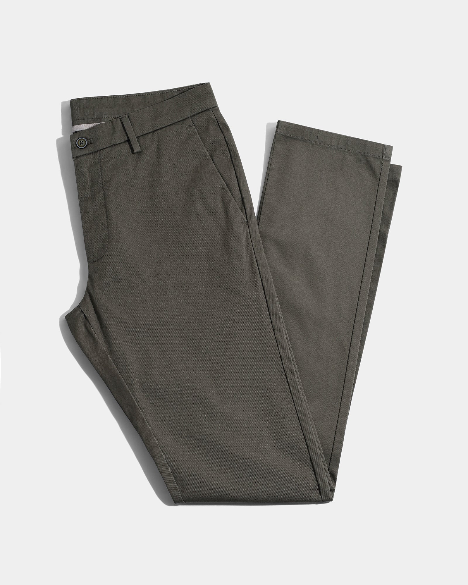 Olive Textured Khakis - Aurea