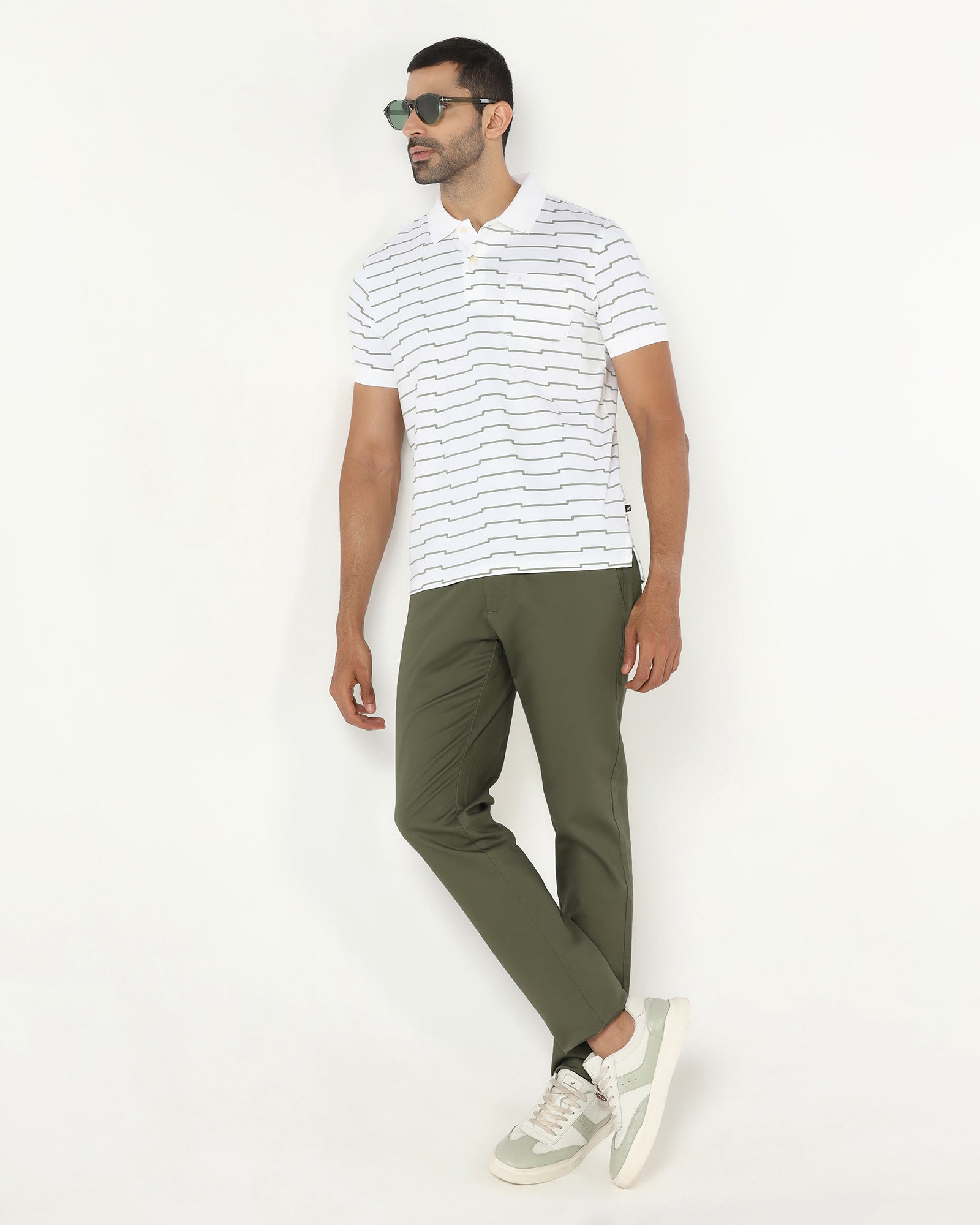 Olive Textured Khakis - Brook