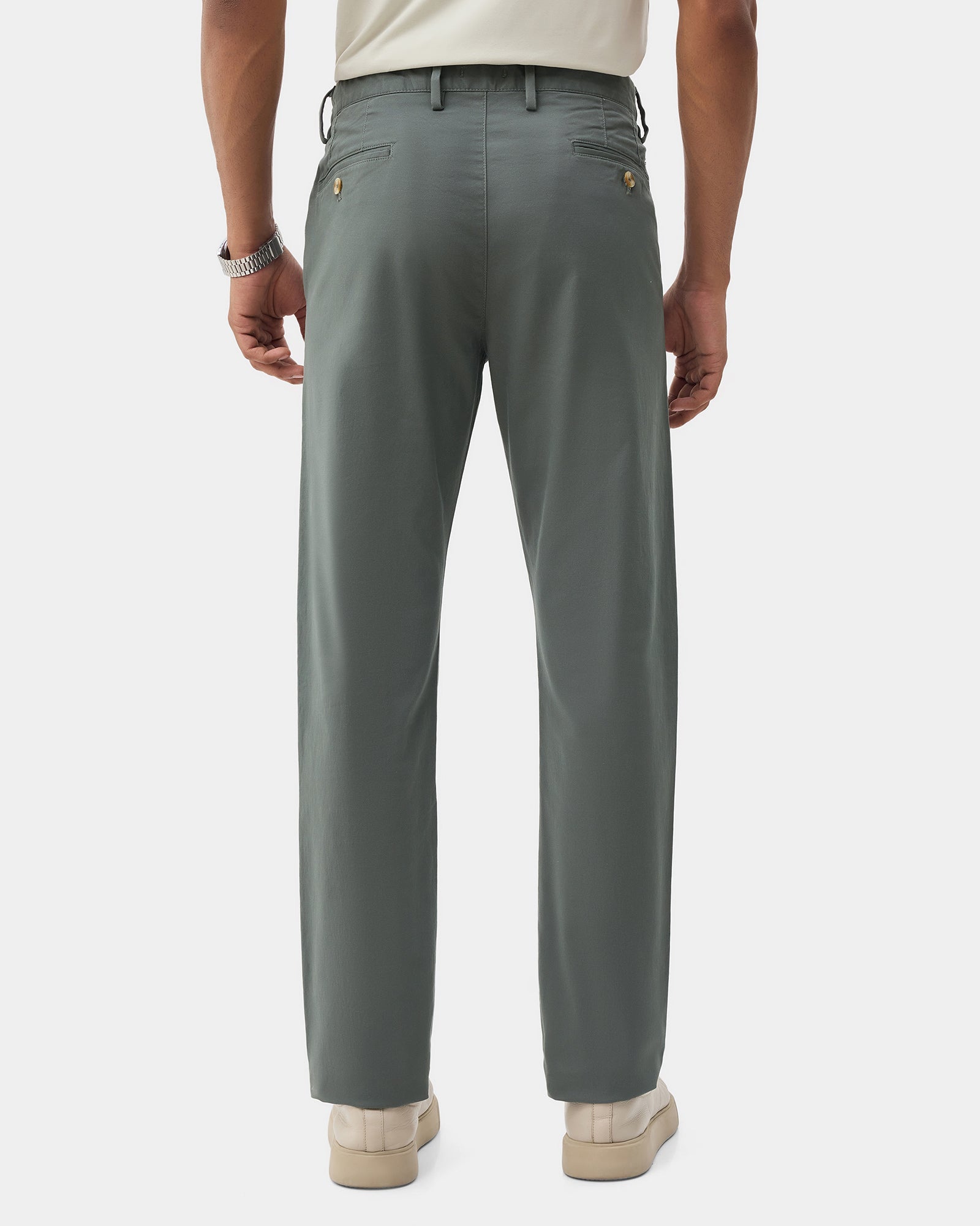 Olive Textured Khakis - Eiger