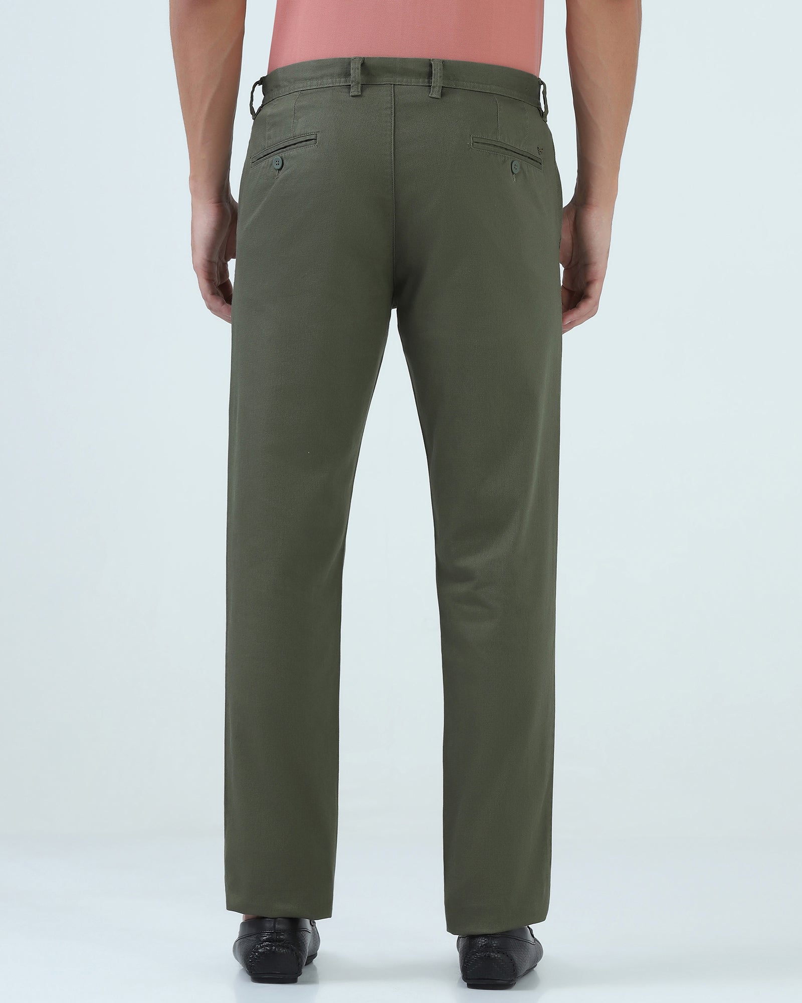 Olive Textured Khakis - Fint