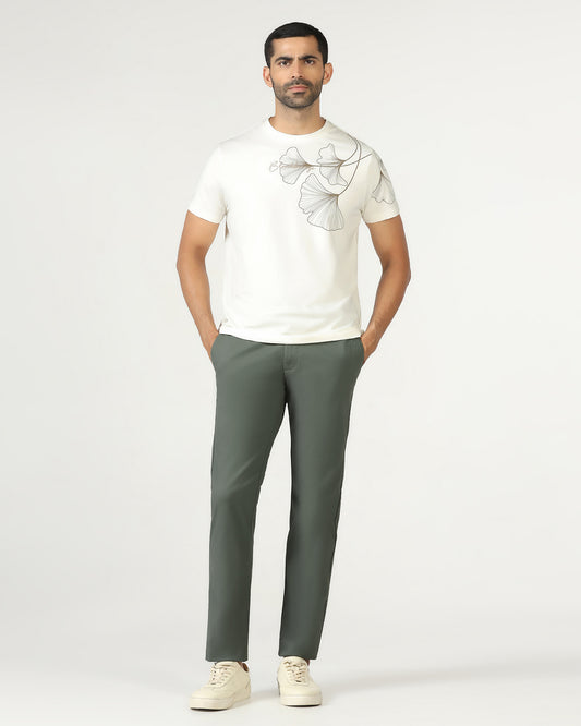 Olive Textured Khakis - Karis