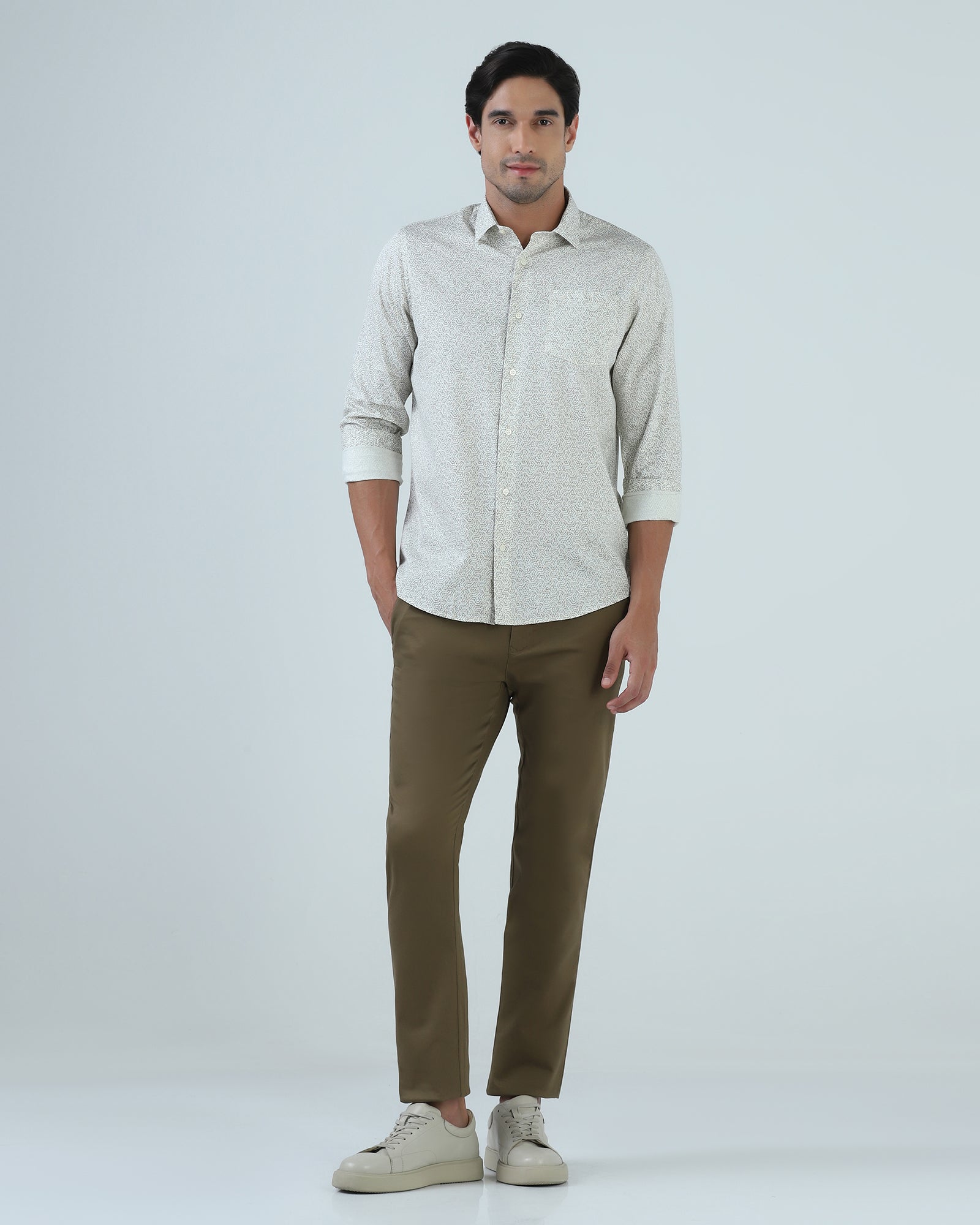 Olive Textured Khakis - Kart