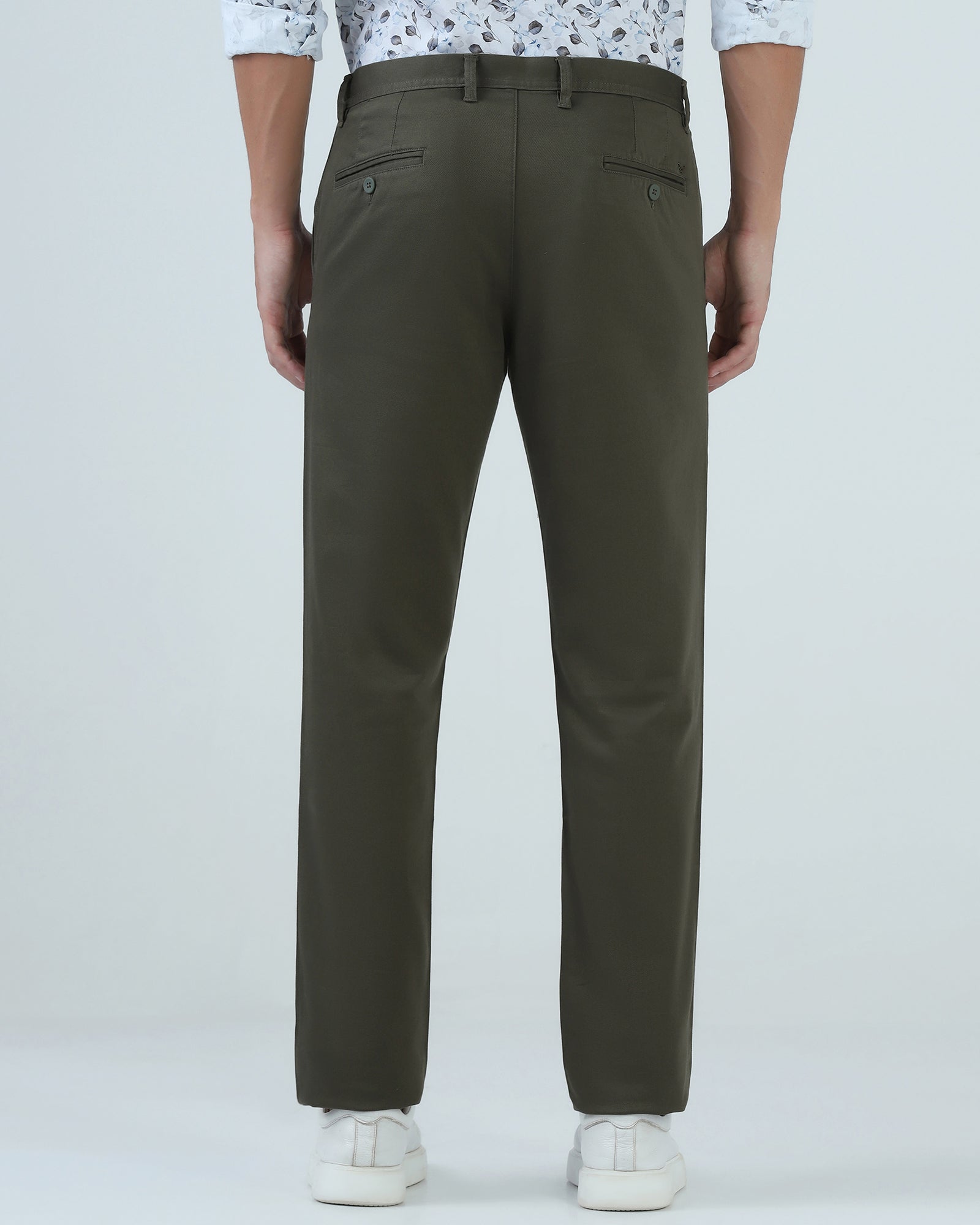 Olive Textured Khakis - Rolf