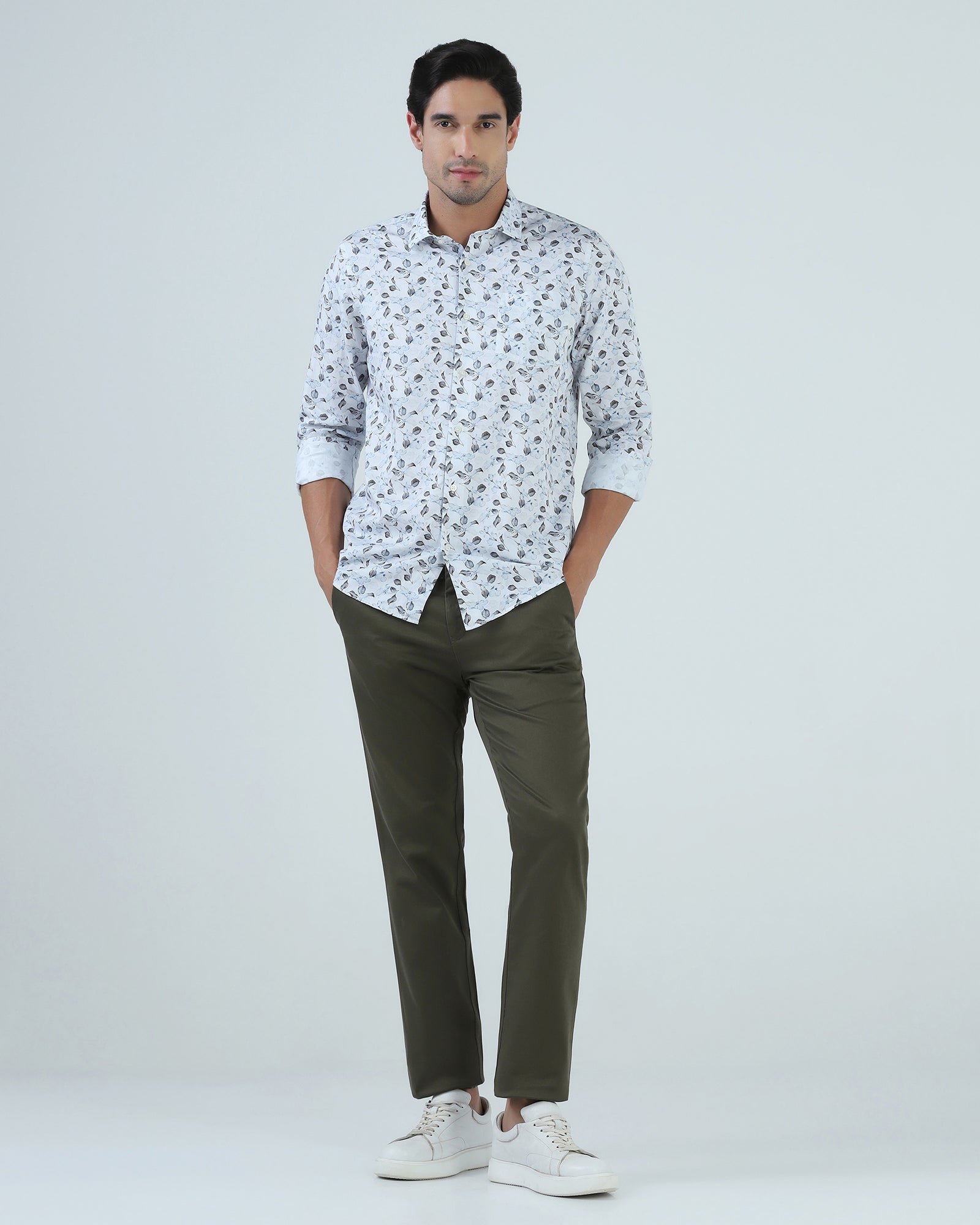 Olive Textured Khakis - Rolf