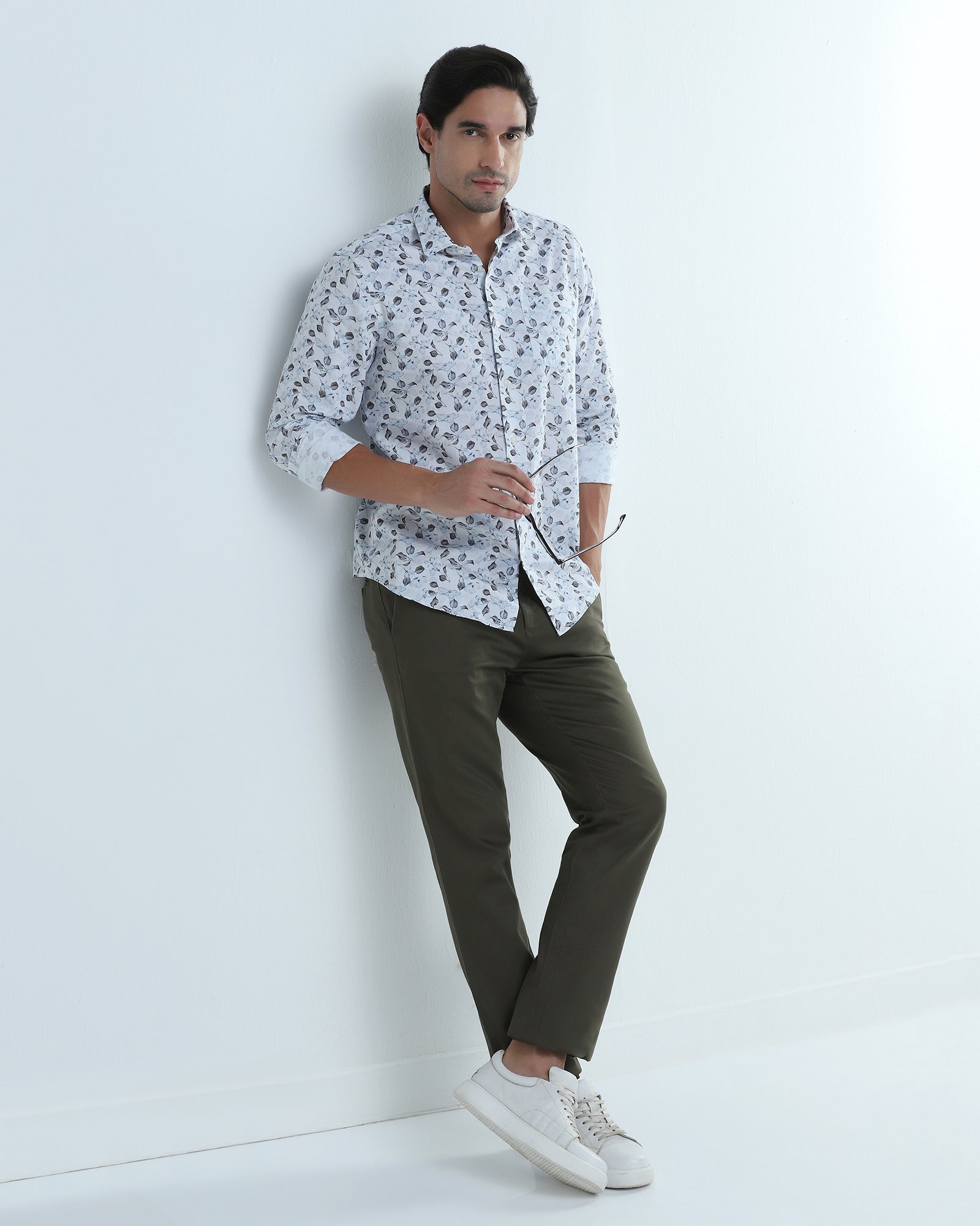 Olive Textured Khakis - Rolf
