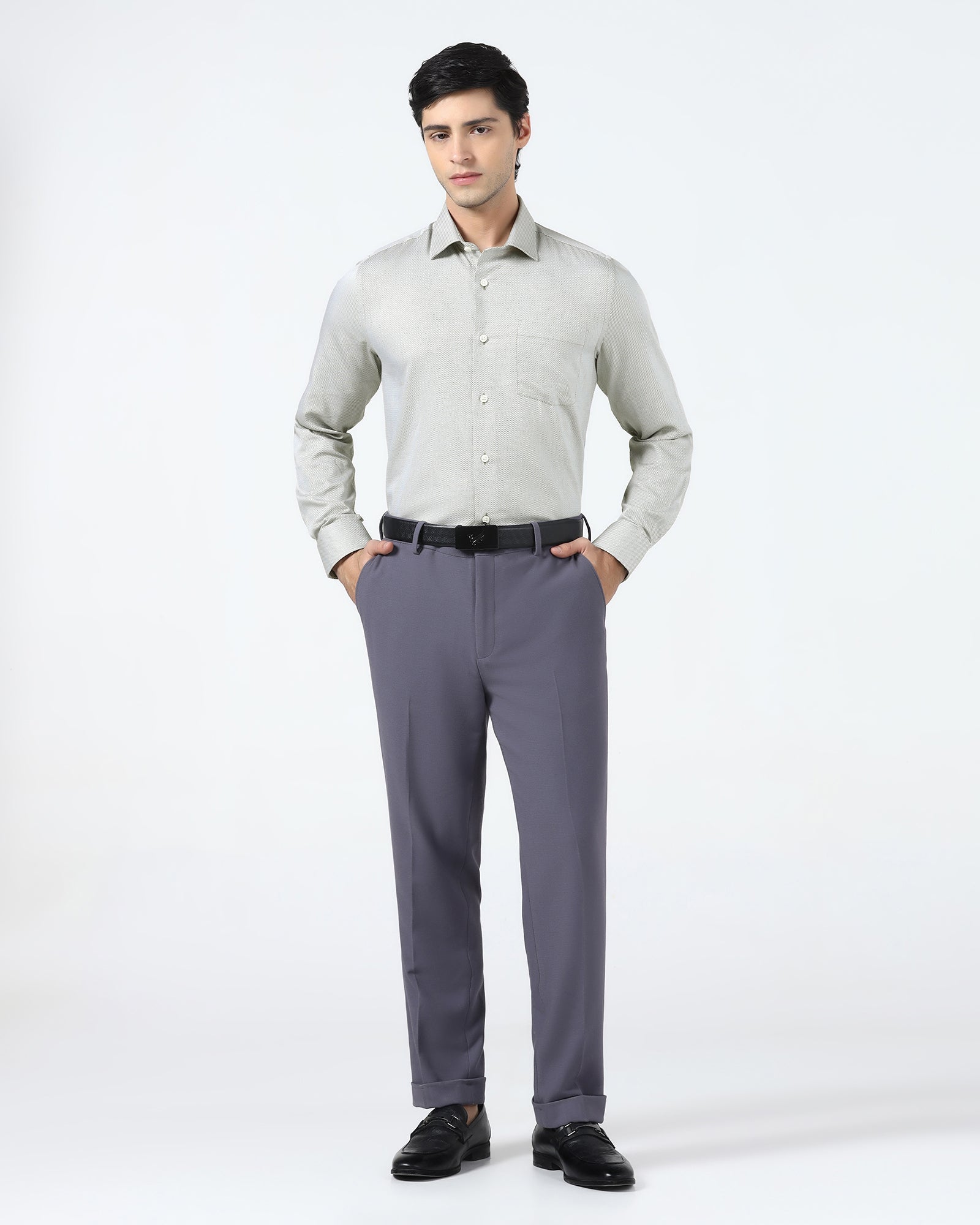 Olive Textured Shirt - Thanos