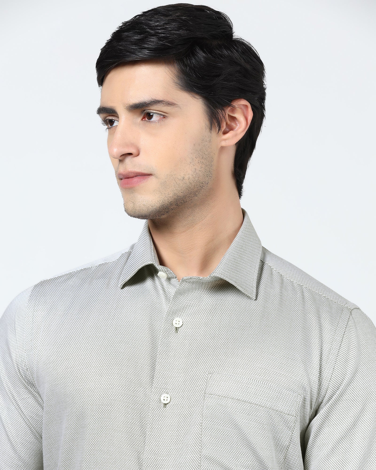 Olive Textured Shirt - Thanos