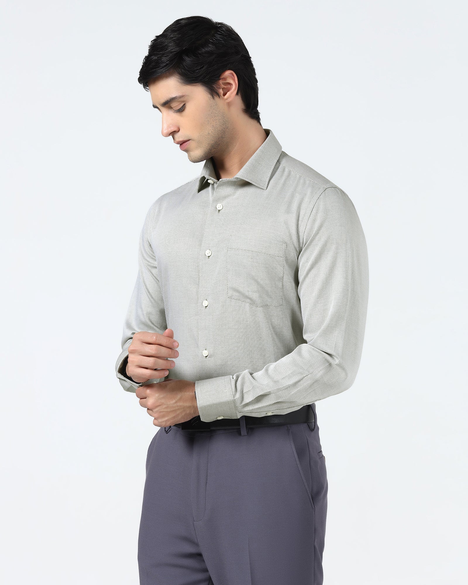 Olive Textured Shirt - Thanos