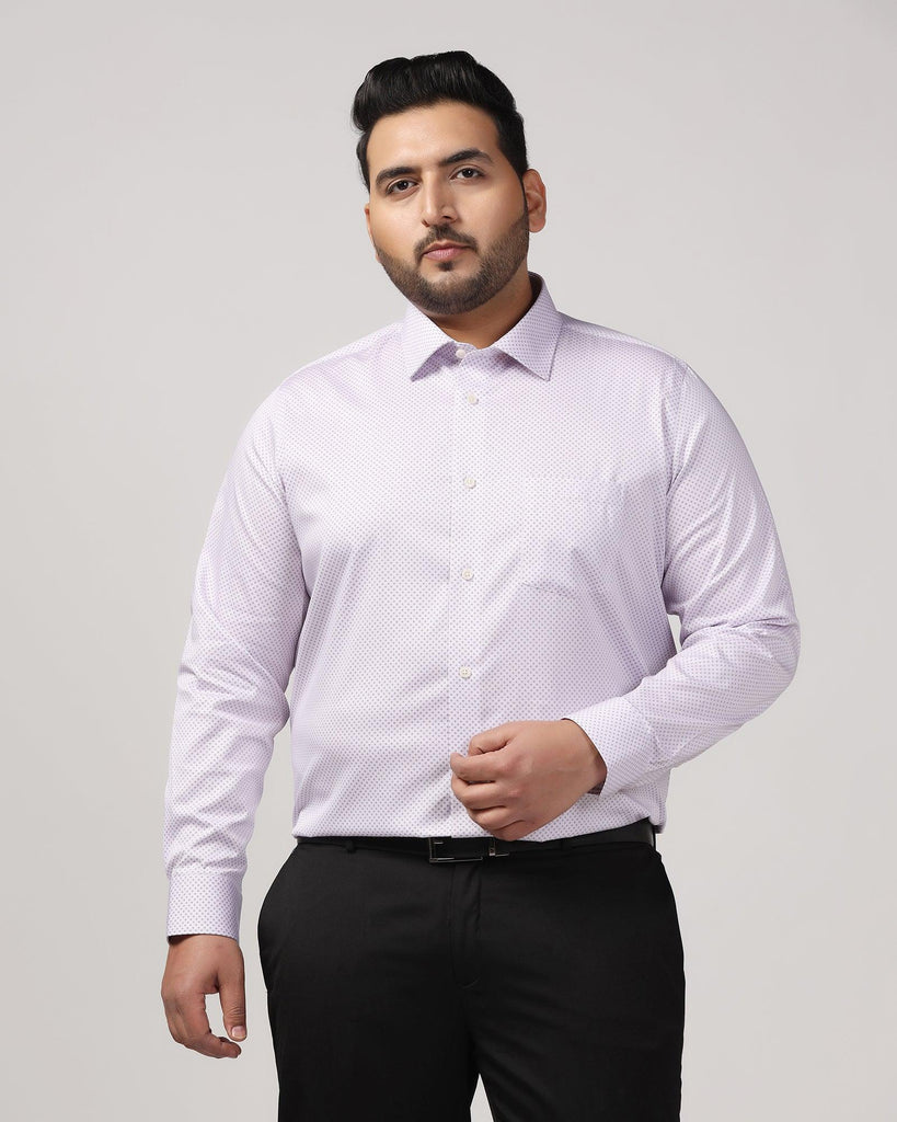 Formal Lavender Printed Shirt - Brion