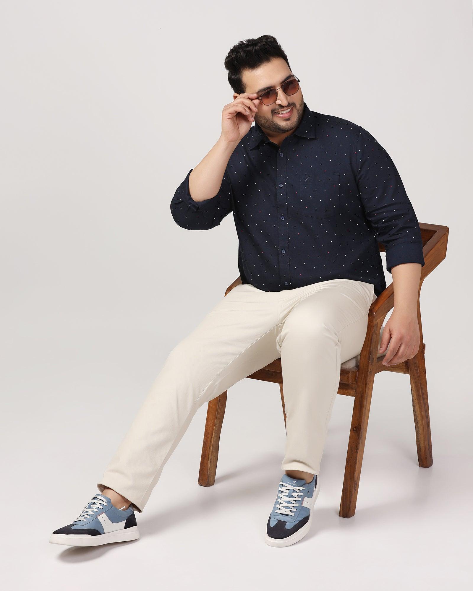 Must Haves Casual Navy Printed Shirt - Cato - Blackberrys