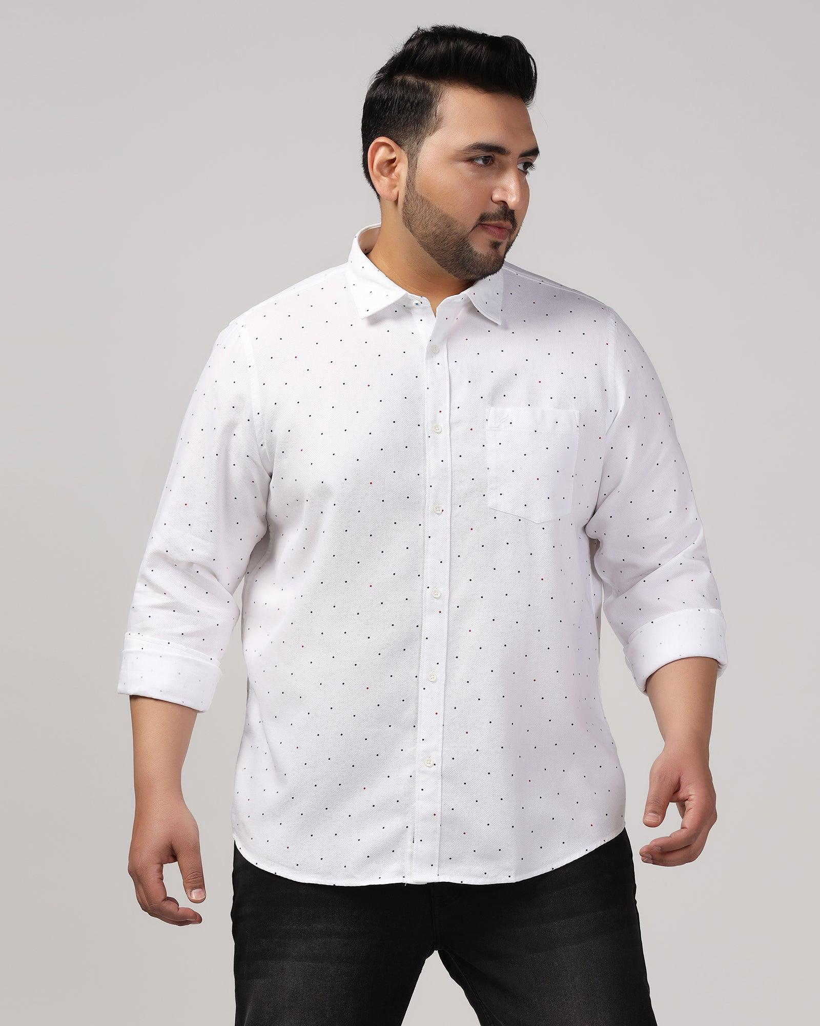 Must Haves Casual White Printed Shirt - Cato - Blackberrys