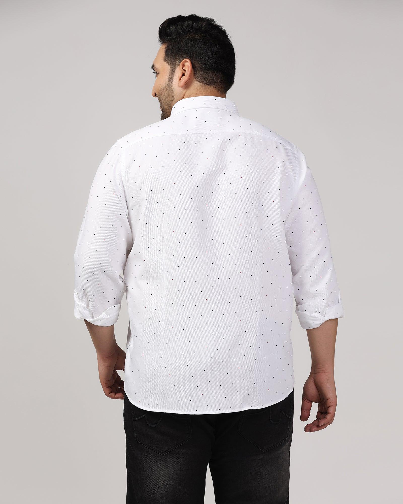 Must Haves Casual White Printed Shirt - Cato - Blackberrys