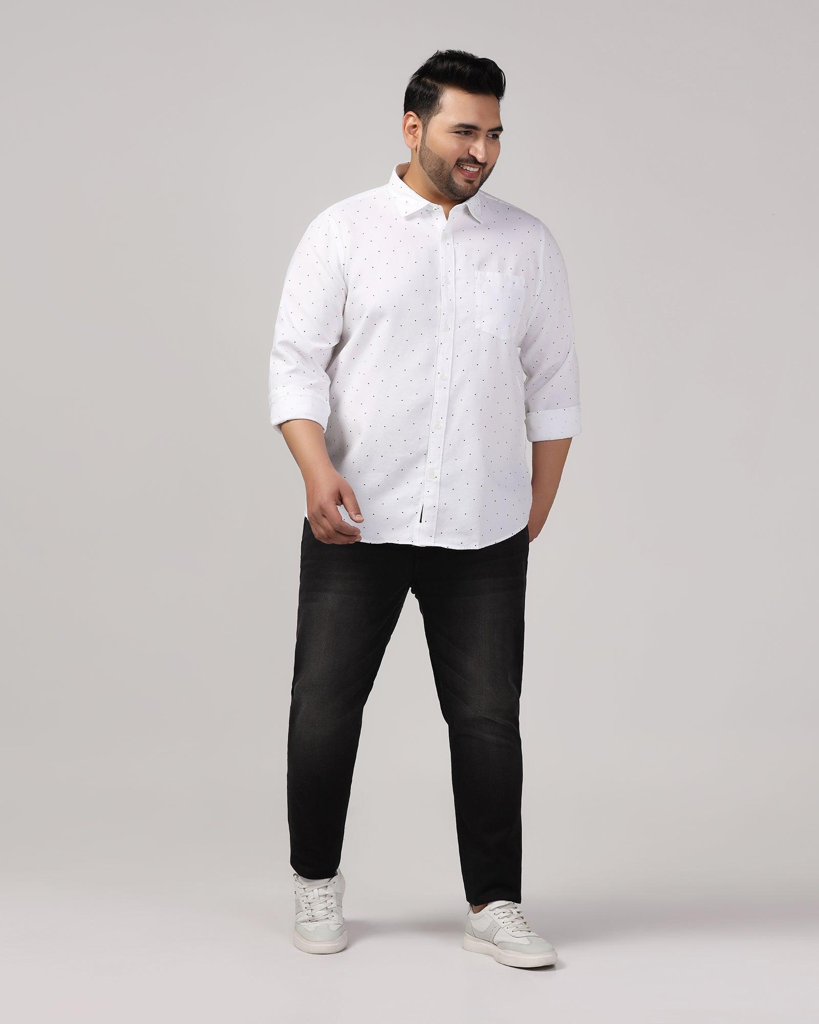 Must Haves Casual White Printed Shirt - Cato - Blackberrys