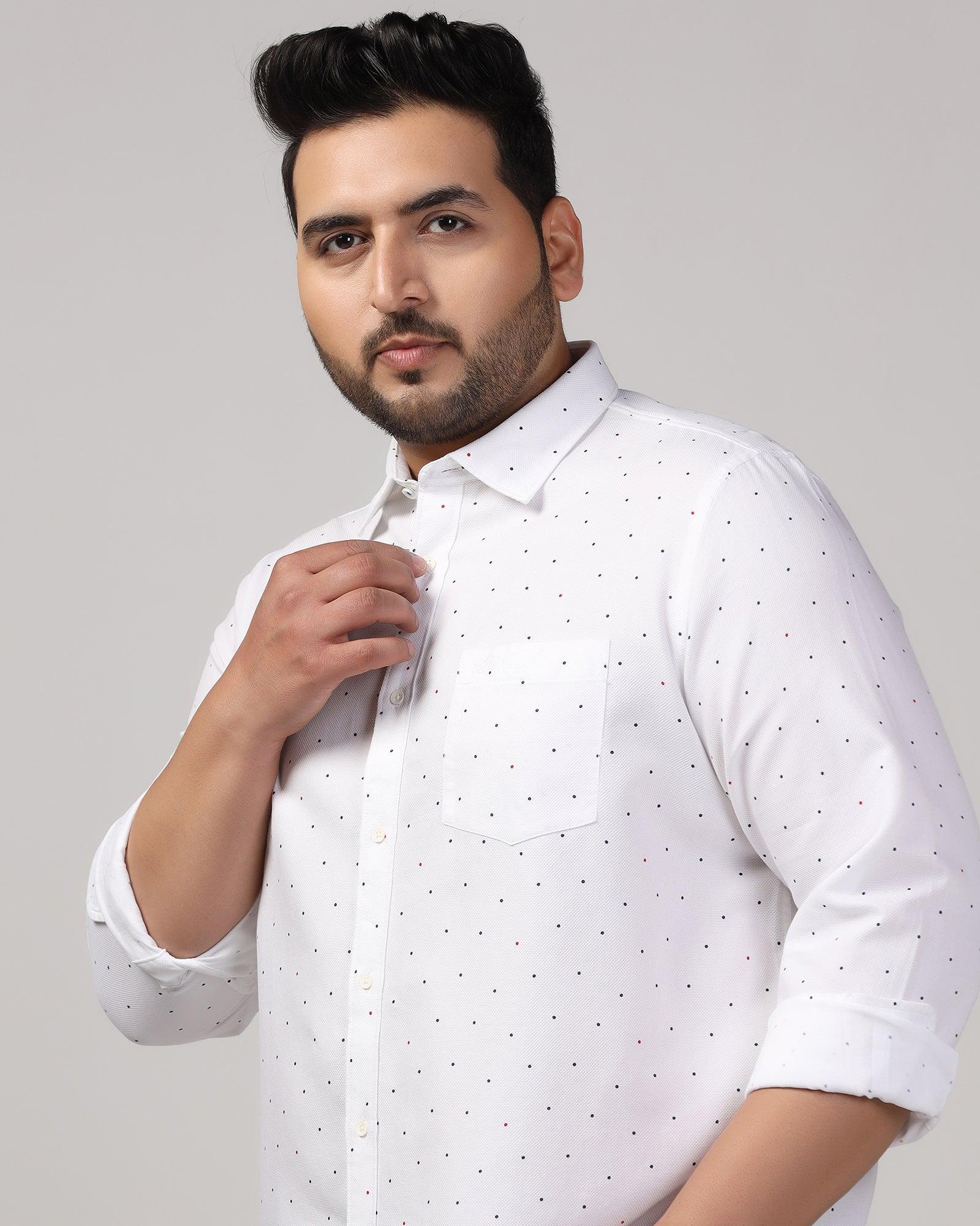 Must Haves Casual White Printed Shirt - Cato - Blackberrys