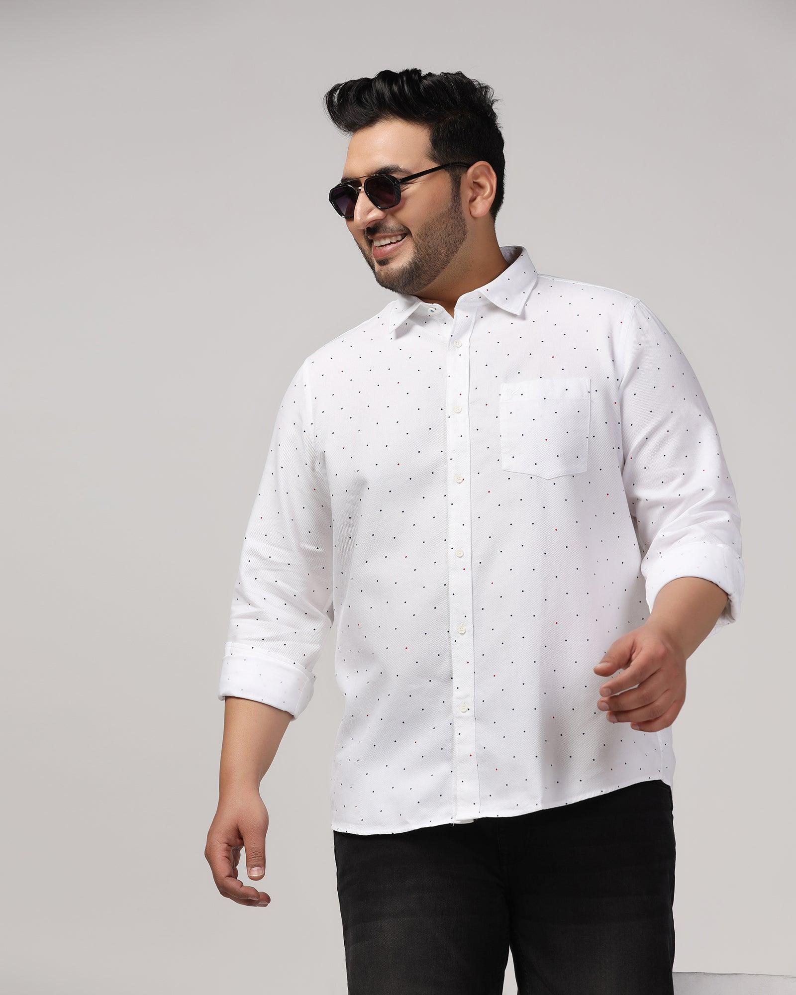 Must Haves Casual White Printed Shirt - Cato - Blackberrys