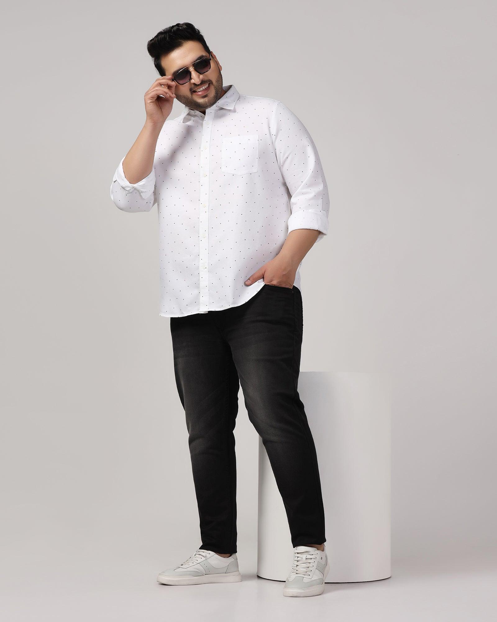 Must Haves Casual White Printed Shirt - Cato - Blackberrys