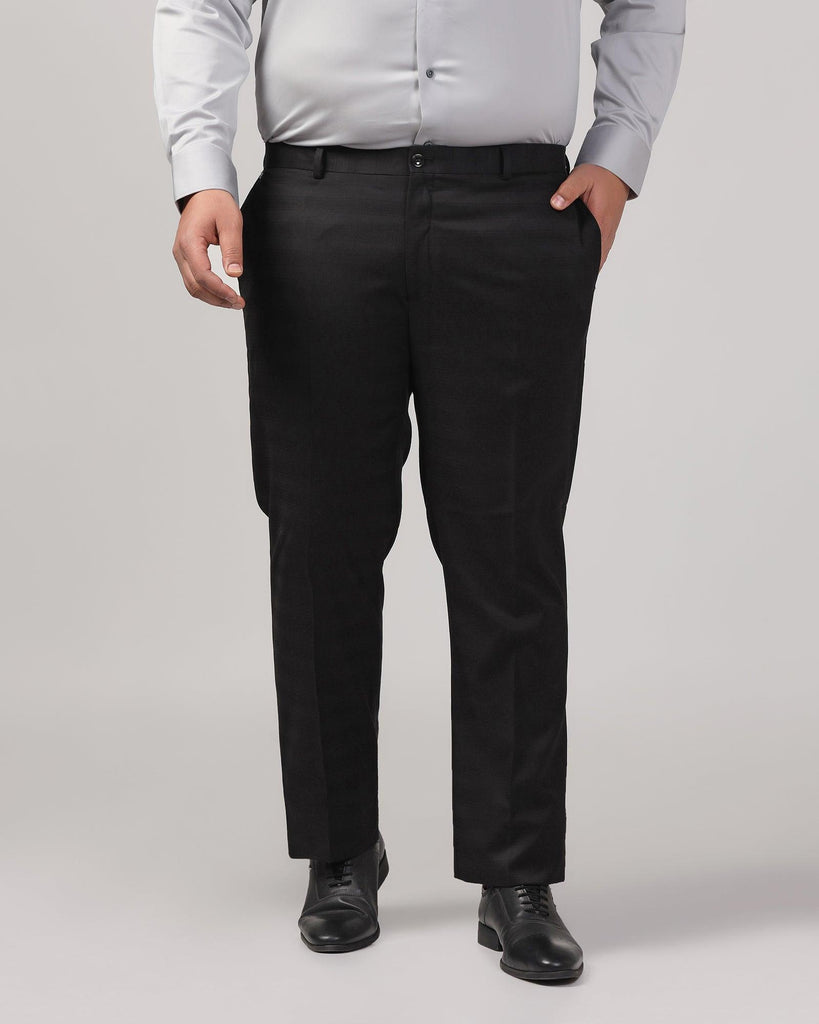 Slim Fit B-91 Formal Black Striped Trouser - Ben