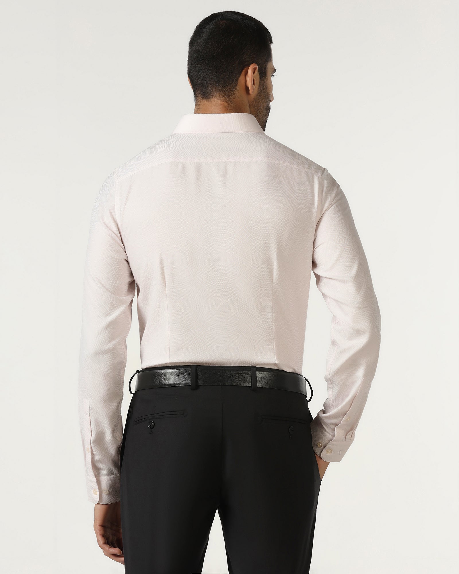 Peach Jacquard Shirt - Render