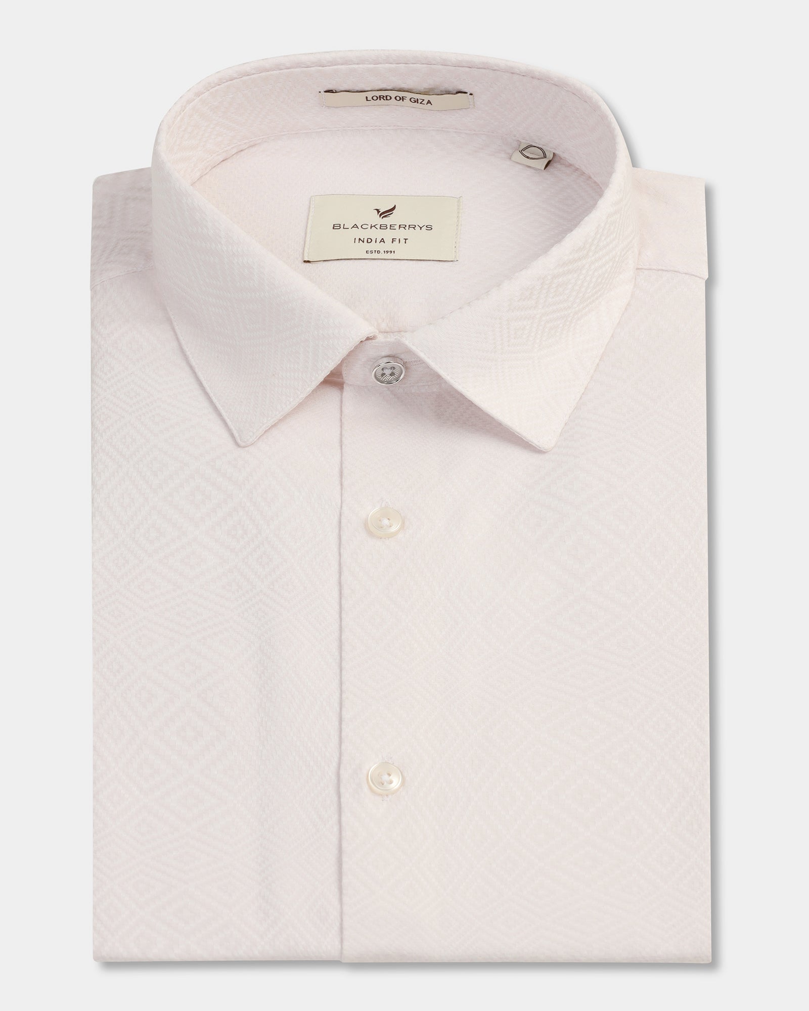 Peach Jacquard Shirt - Render