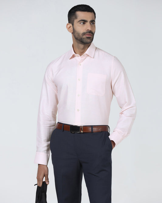 Peach Luxe Solid Shirt - Pilot